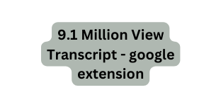 9 1 Million View Transcript google extension